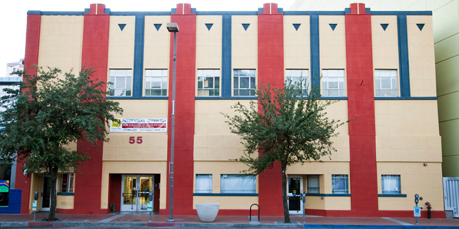 Imago Dei is located in the heart of downtown Tucson at 55 N. 6th Avenue, between Congress and Pennington.